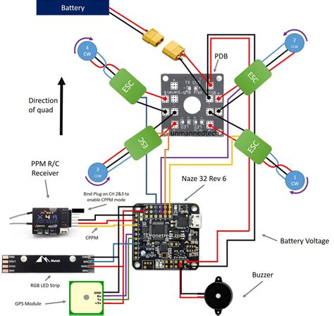 wire diagram drone 